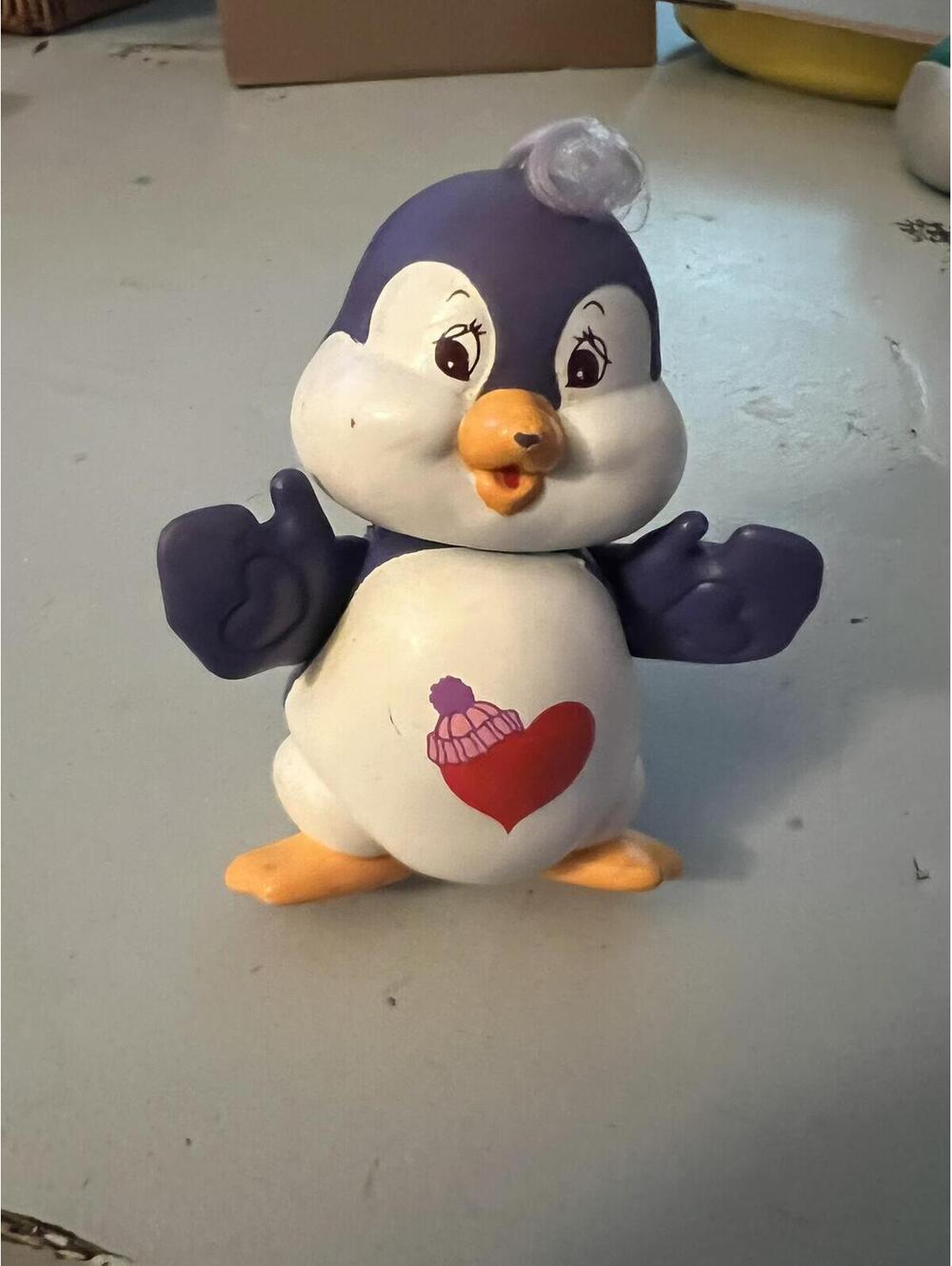 Vintage 1986 Carebear Winter Penguin Figure